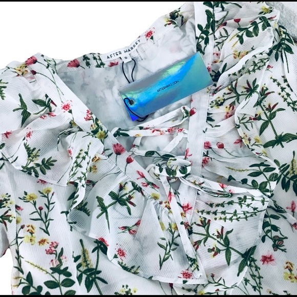 Nordstrom/After Market| Boho Floral Print Babydoll Dress | S NEW - Picture 2 of 10